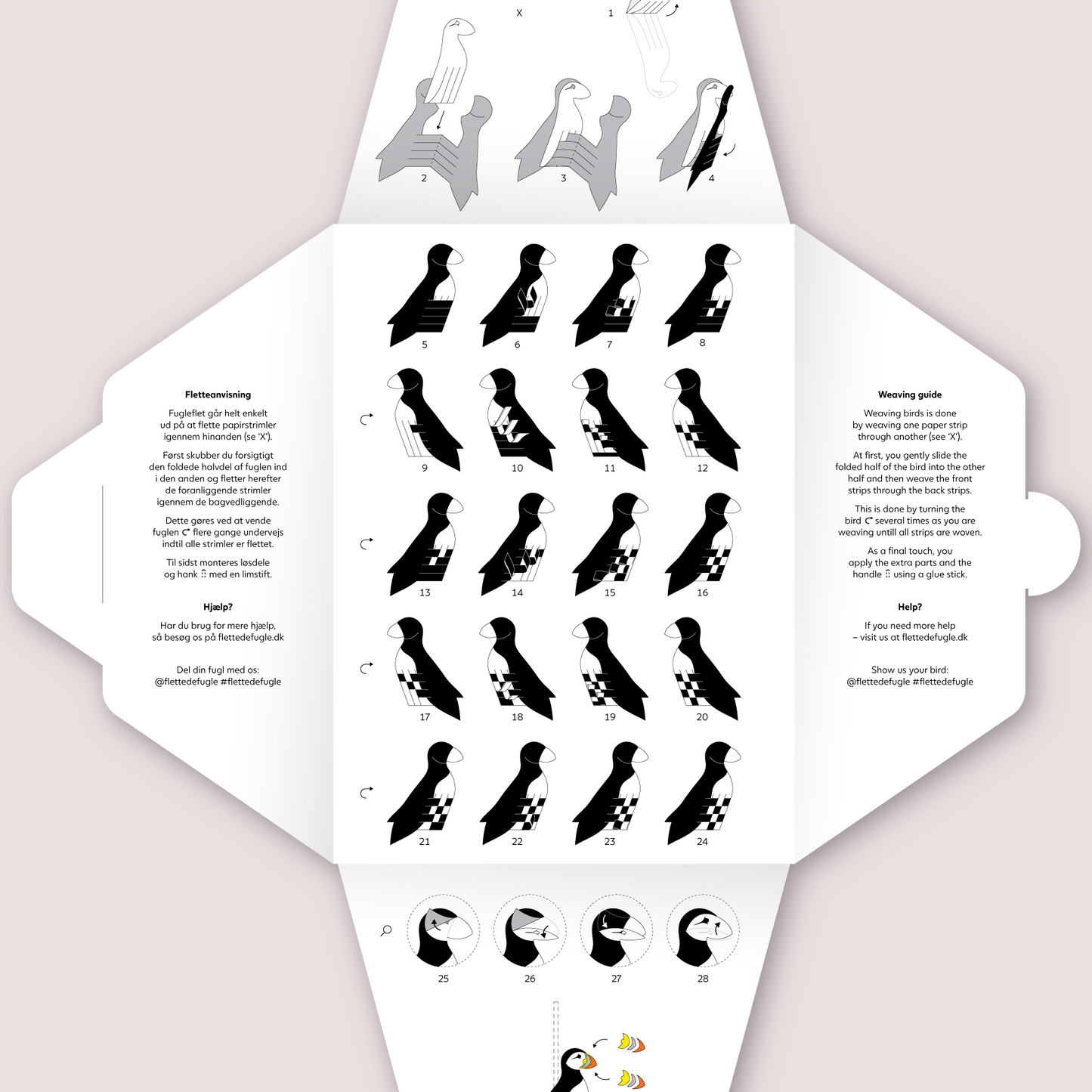 Lunde - Flettede Fugle