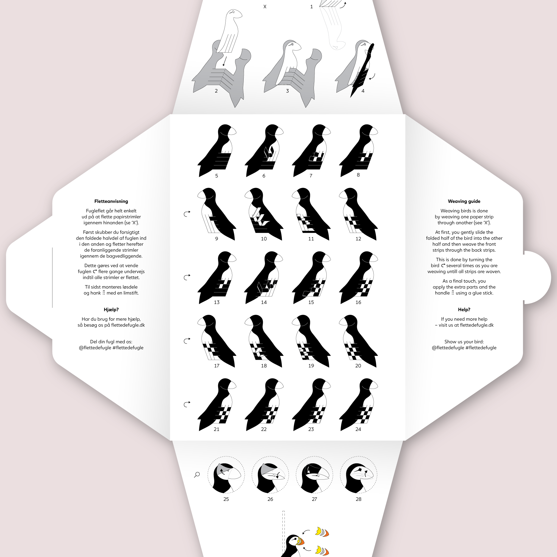 Lunde - Flettede Fugle