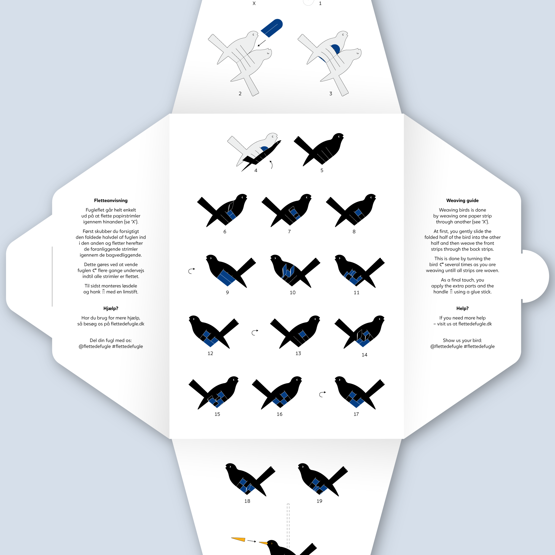Solsort - Flettede Fugle
