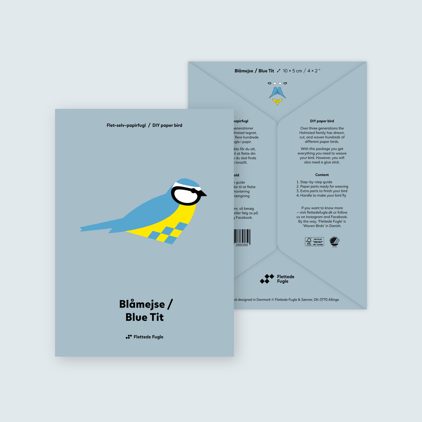 Blåmejse - Flettede Fugle