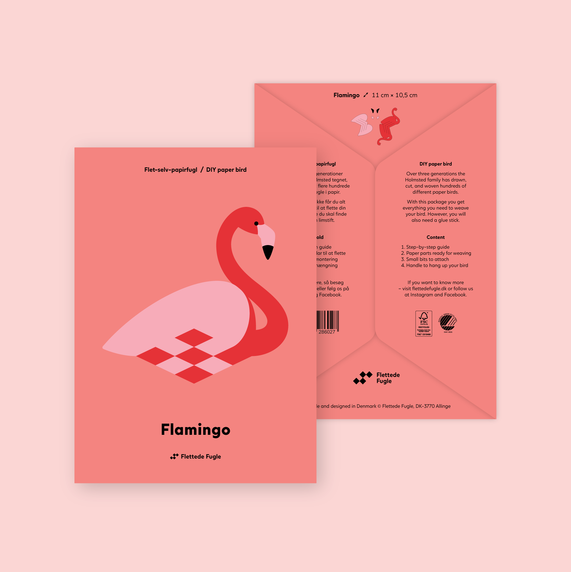 Flamingo - Flettede Fugle