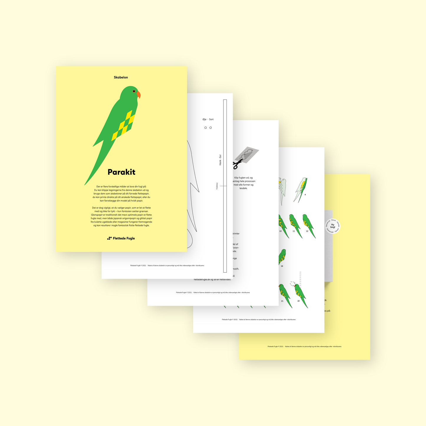 Skabeloner - Flettede Fugle