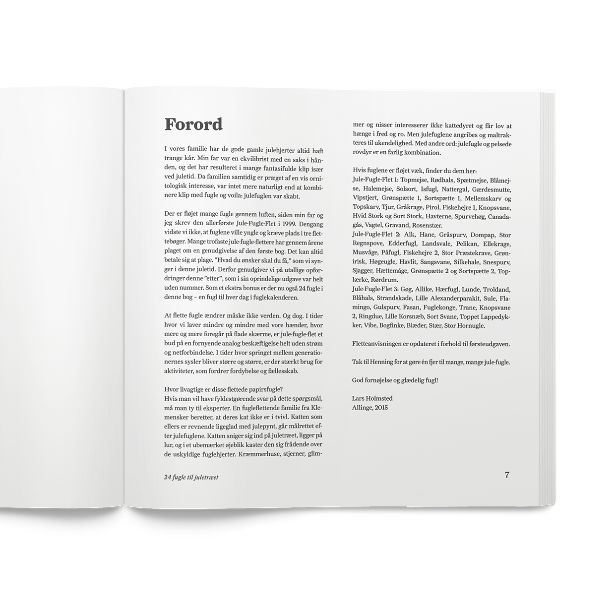 Jule Fugle Flet 1 - Flettede Fugle