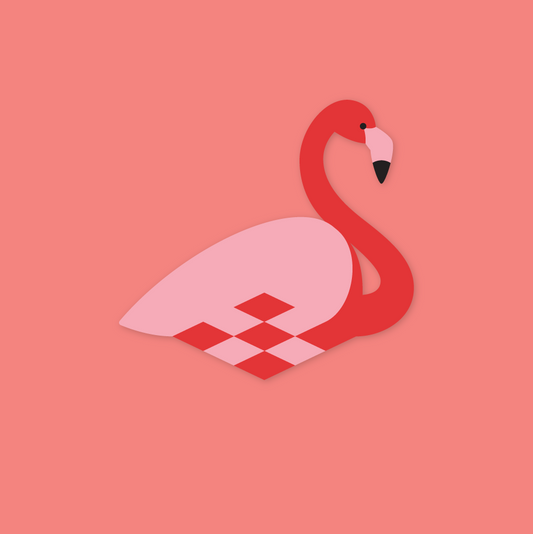 Flamingo - Flettede Fugle